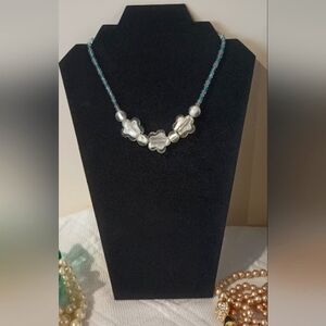 Pretty Glass Bead Necklace Vibrant Beautiful Lampworked Beads